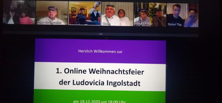 Erste Online  Weihnachtsfeier der Ludovicia  und Fuxenaktion Dezember 2020